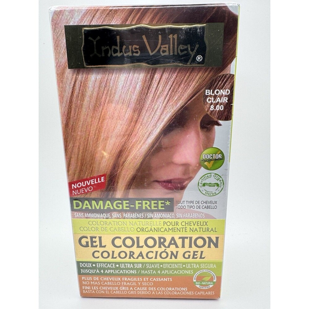 Indus Valley Organically Natural Hair Colour Gel Light Blonde For All Hair Types
